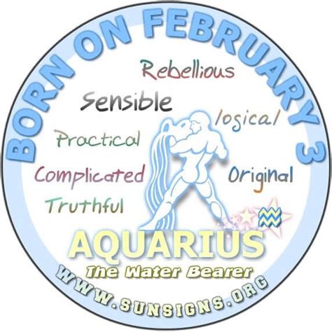 February 3 - Aquarius Birthday Horoscope Meanings & Personality | Sun Signs