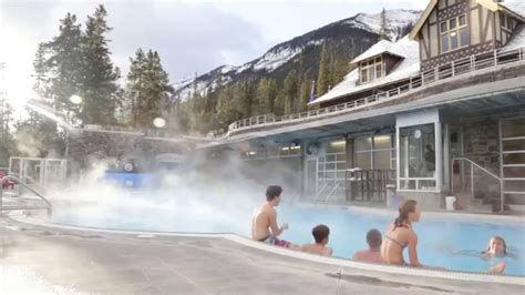 A Winter Experience at the Banff Upper Hot Springs - YouTube