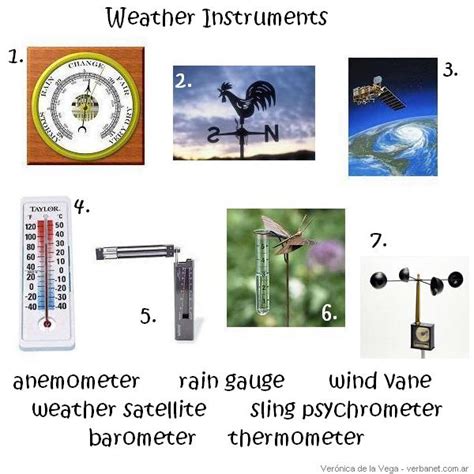 I Heart English: Weather Instruments