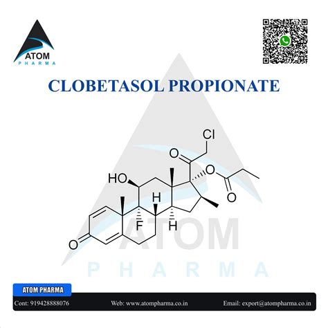 Clobetasol Propionate API manufacturer in india | ATOMPHARMA ATOMPHARMA