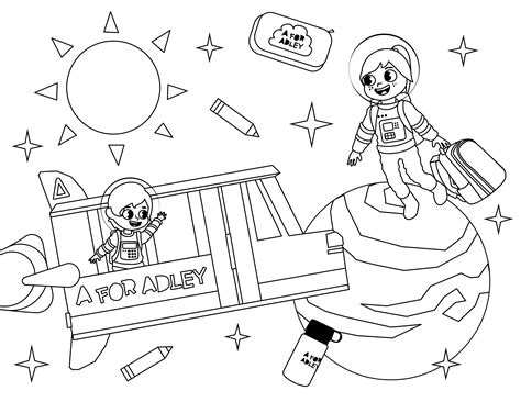 A For Adley Coloring Pages - Coloring Home