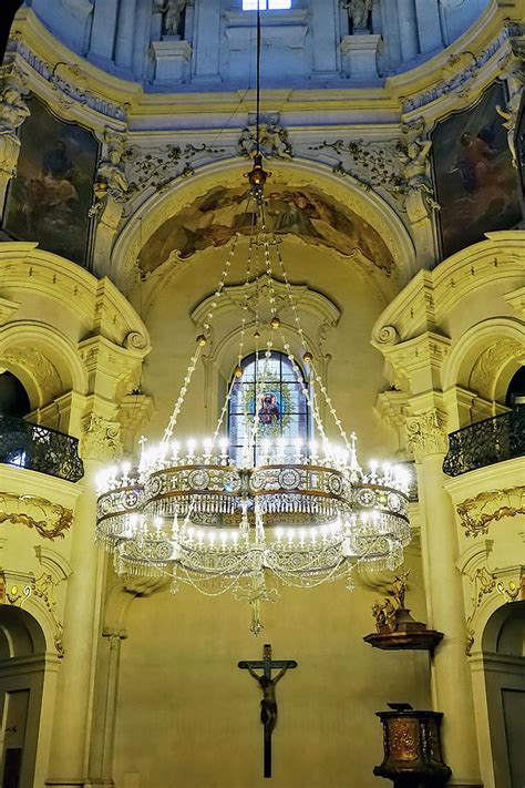 Interior Evening View Of St. Nicholas Church In Prague Photograph by Rick Rosenshein - Fine Art ...