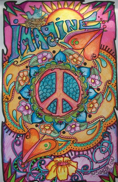 Hippie Art Drawings - Drawing.rjuuc.edu.np