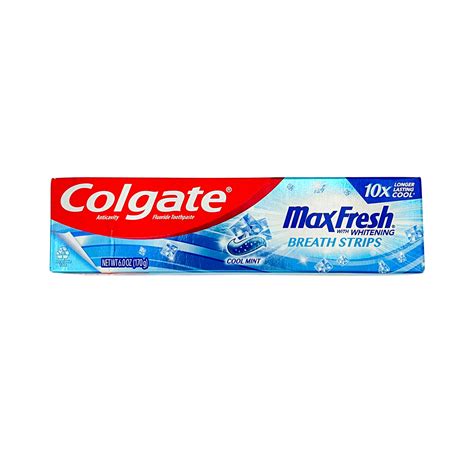 Colgate Max Fresh with Whitening Breath Strips Cool Mint 6 oz