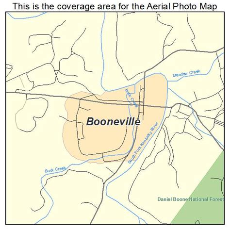 Aerial Photography Map of Booneville, KY Kentucky