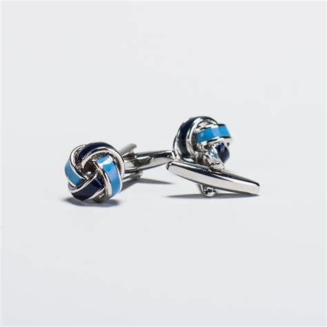 Silver Detail Knot Cufflinks | Tailor Store®