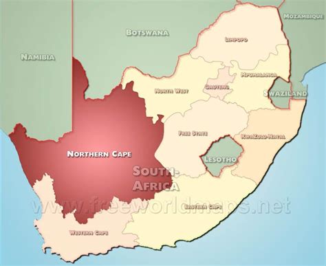 Northern Cape map - South Africa