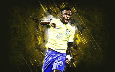 Download Vinicius Junior, Brazil national football team, portrait, Qatar 2022, brazilian ...