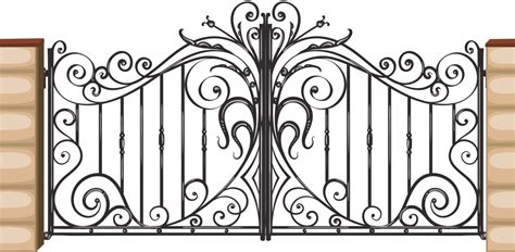 Gate clipart wrought iron, Gate wrought iron Transparent FREE for download on WebStockReview 2024