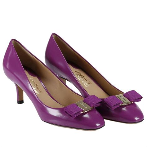 Ferragamo Leather High Heel Shoes Shoes Women in Plum (Purple) - Lyst