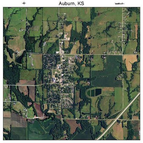 Aerial Photography Map of Auburn, KS Kansas