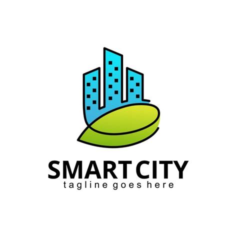 Premium Vector | Smart city logo design template