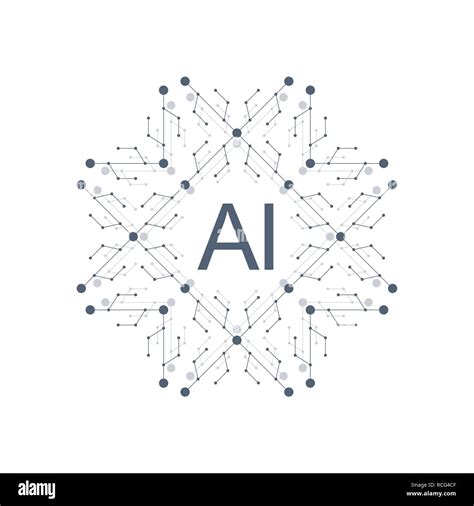 Artificial Intelligence Logo Icon Vector symbol AI. Deep Learning and ...