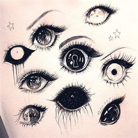 Eye doodles! Nothing special 😭 #art #artist #creepy #cute #eye #eyes #eyedrawing #pen #pencil # ...