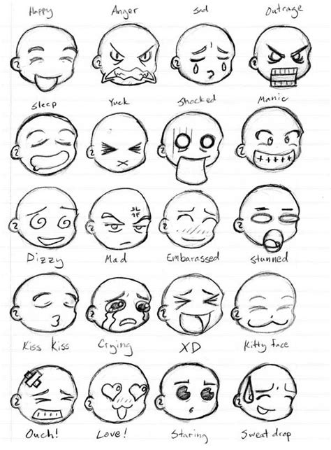 Emoticons Sheet 1 by GeomancerEDG on DeviantArt | Desenho expressões, Desenhar caricaturas de ...