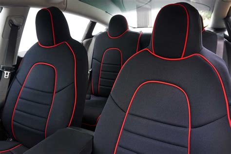 Tesla Model 3 Seat Covers for Front and Rear Seats – EVANNEX ...