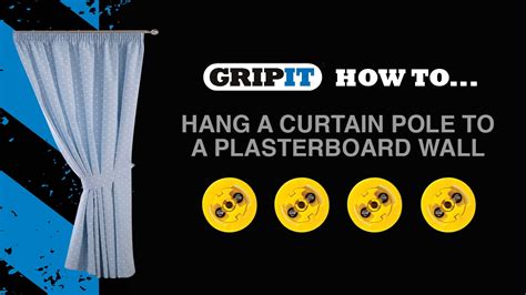 Gripit How To Hang A Curtain Pole Plasterboard Wall You