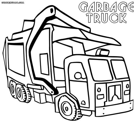 12 Free Pictures For: Garbage Truck Coloring Page. Temoon.us - Coloring Home