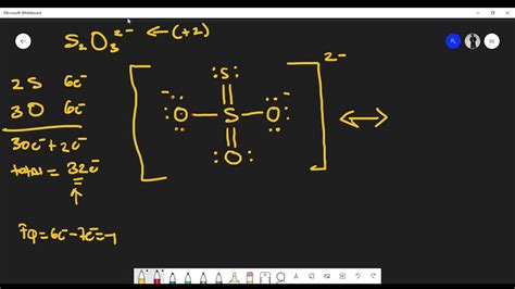 Thiosulfate Lewis Structure