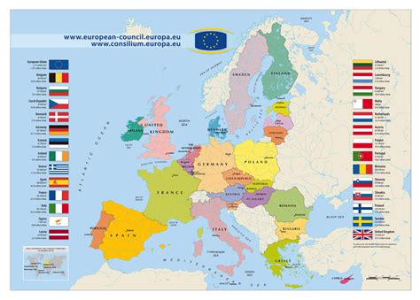 Large detailed map of European Union - 2011 | Europe | Mapsland | Maps ...