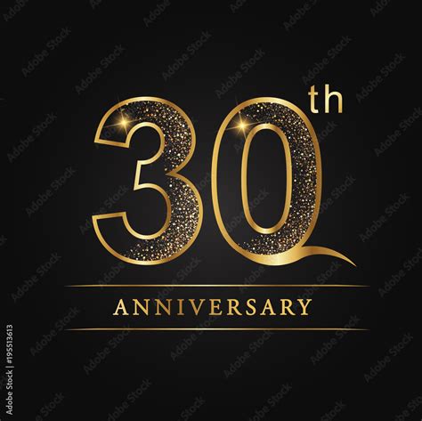 anniversary,aniversary, thirty years anniversary celebration logotype ...