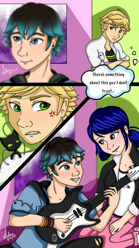 Luka and Marinette. Adrien gets jealous? #MiraculousLadybugComic | Miraculous Ladybug | Luka ...