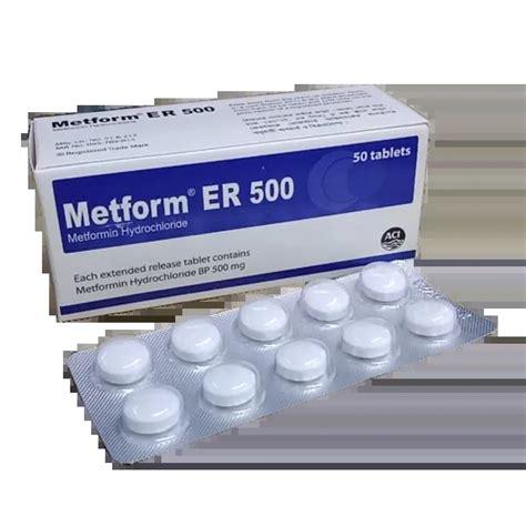 METFORM ER 500 | ACI Limited | Order Online - OsudPotro