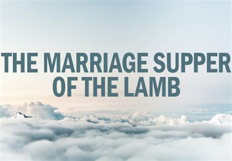 Marriage Supper of the Lamb - Chris Fannnon