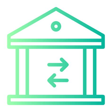 Bank transfer Generic gradient outline icon