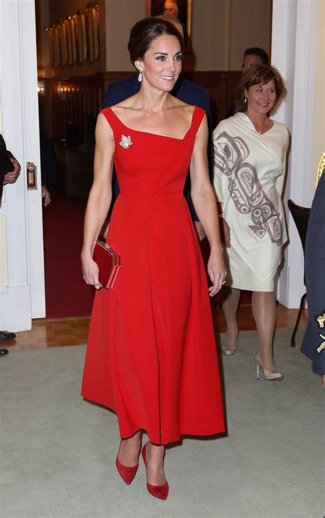 Kate Middleton Wears a Striking $1,300 Red Dress for Canadian Reception | Vanity Fair