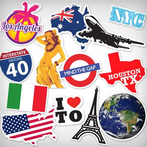 Explore the World with Custom Travel Stickers