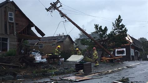 Tornado damage reported in Oregon coastal community as severe weather pounds region | WGME