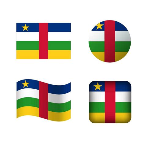 Vector Central African Republic National Flag Icons Set 33525402 Vector Art at Vecteezy