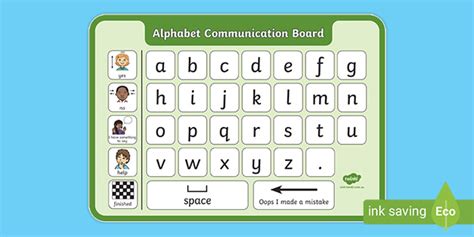 SEN Alphabet Communication Board (teacher made)