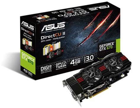 ASUS GeForce GTX 670 4GB Graphics Card: Specs & Features