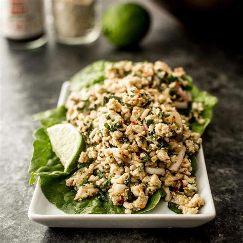 Thai Minced Chicken Salad (Laab / Larb Gai) | Inquiring Chef