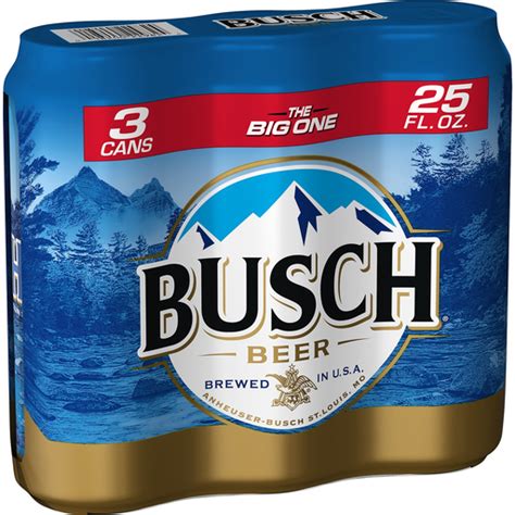 BUSCH Beer, 3 Pack 25 fl. oz. Cans | Beer | Superlo Foods