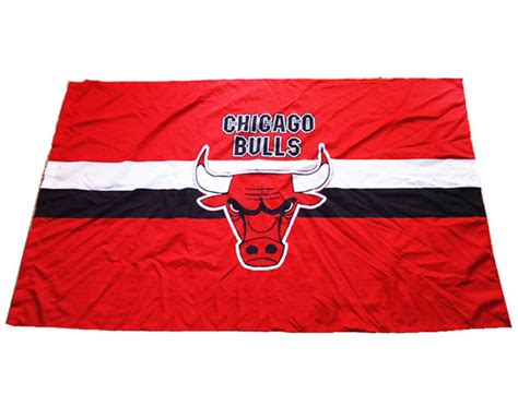 Chicago Bulls Flag-3x5 Chicago Bull flags Banner-100% polyester - flagsshop