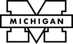 Michigan Wolverine Black and White Version Logo PNG Vector (EPS) Free ...