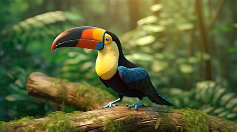 Premium AI Image | Toco toucan in the reserve of exotic tropical birds