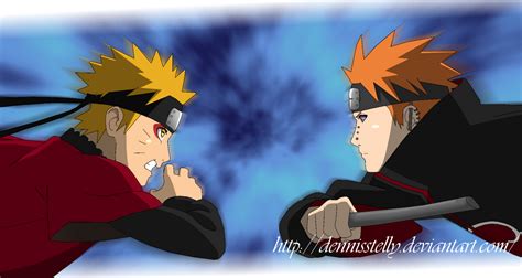 Naruto VS Pain - Opening 07 - Lineart Colored by DennisStelly on DeviantArt