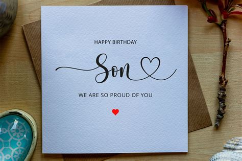 Son Birthday Card Card for Adult Son Birthday Card for Son | Etsy