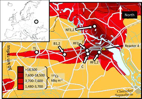 Chernobyl Exclusion Zone Map, Chernobyl exclusion zone: How far did ...