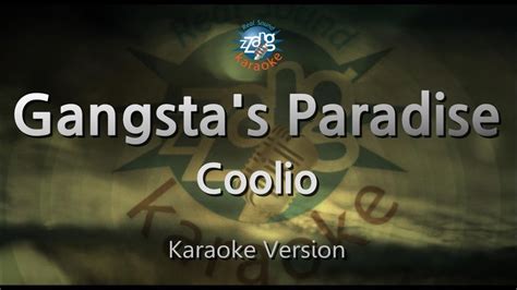 Coolio-Gangsta's Paradise (Karaoke Version) - YouTube