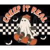 Retro Halloween Creep It Real Vintage Ghost Halloween SVG