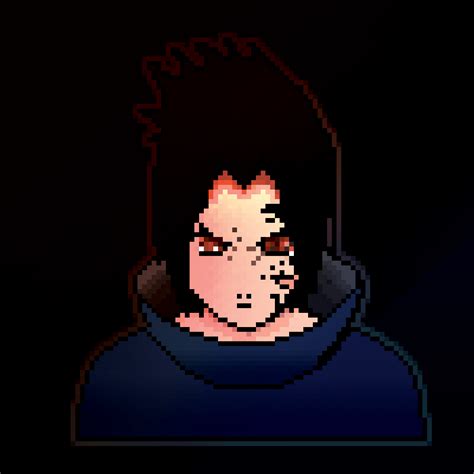 New to pixel art. 100x100 Sasuke. I struggled with the eyes but I'm ...