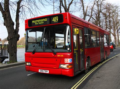 London Bus Routes | Route 419: Roehampton - Richmond | Route 419, Transdev, DPS595, SN51TBV ...