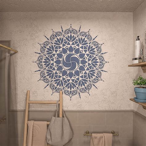 Decorative Symmetrical Mandala Stencil- Large Mandala Stencil- Wall ...