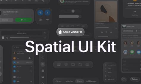 Vision Pro- Spatial UI Kit | Figma Community