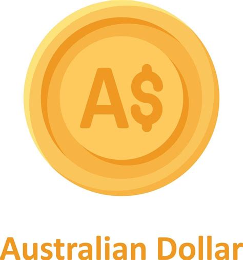 Australian Dollar Coin Isolated Vector icon which can easily modify or edit 7629002 Vector Art ...